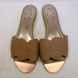 Ted Baker Brown Slide Sandals